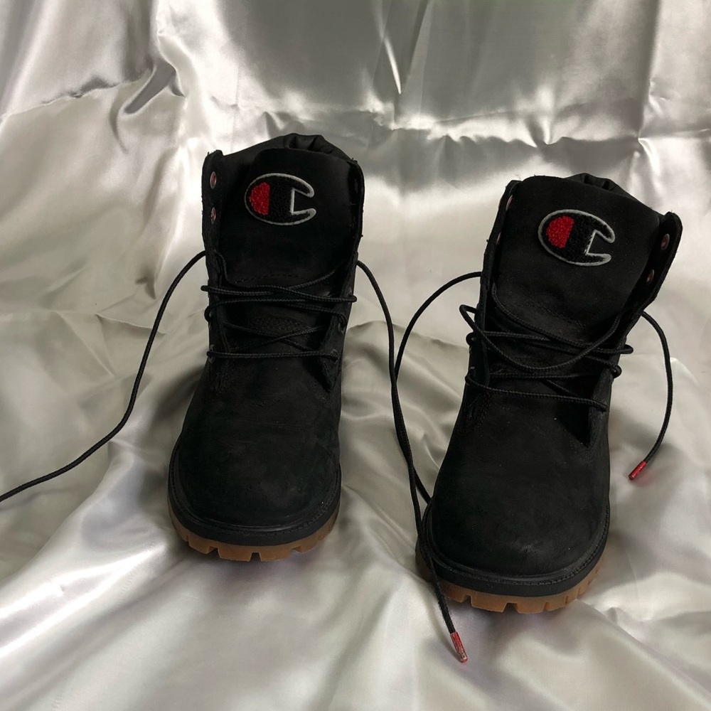 Black Suede Timberland Champion boots